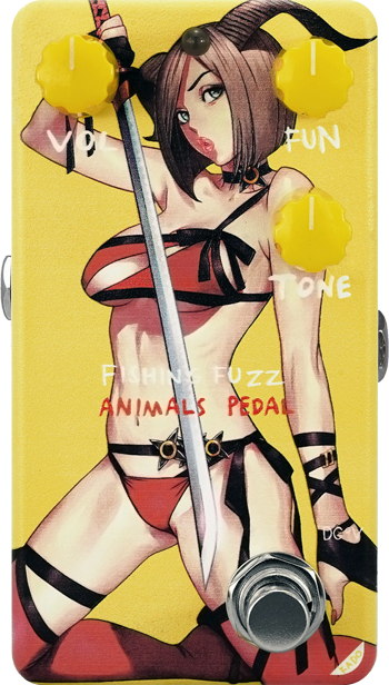 Animals Pedal Custom Illustration 006 Fishing Is As Fun As Fuzz