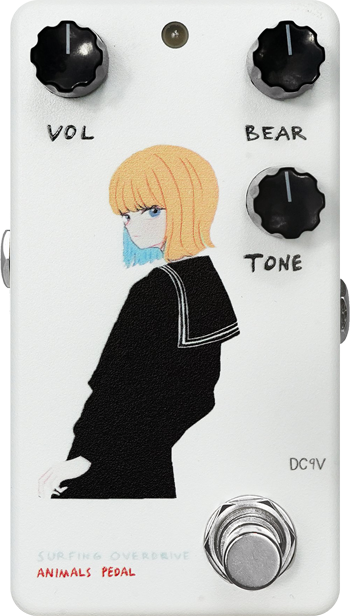 Animals Pedal Custom Illustration 002 Surfing Bear Overdrive