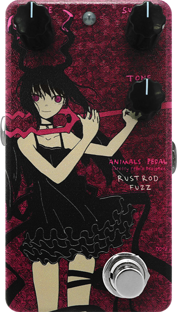 Animals Pedal Custom Illustration 017 Rust Rod Fuzz