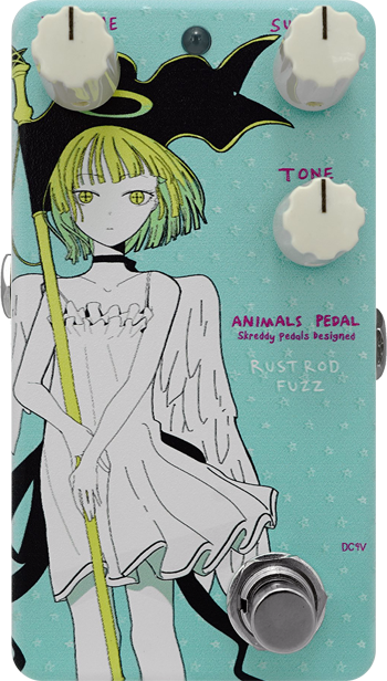 Animals Pedal Custom Illustration 018 Rust Rod Fuzz