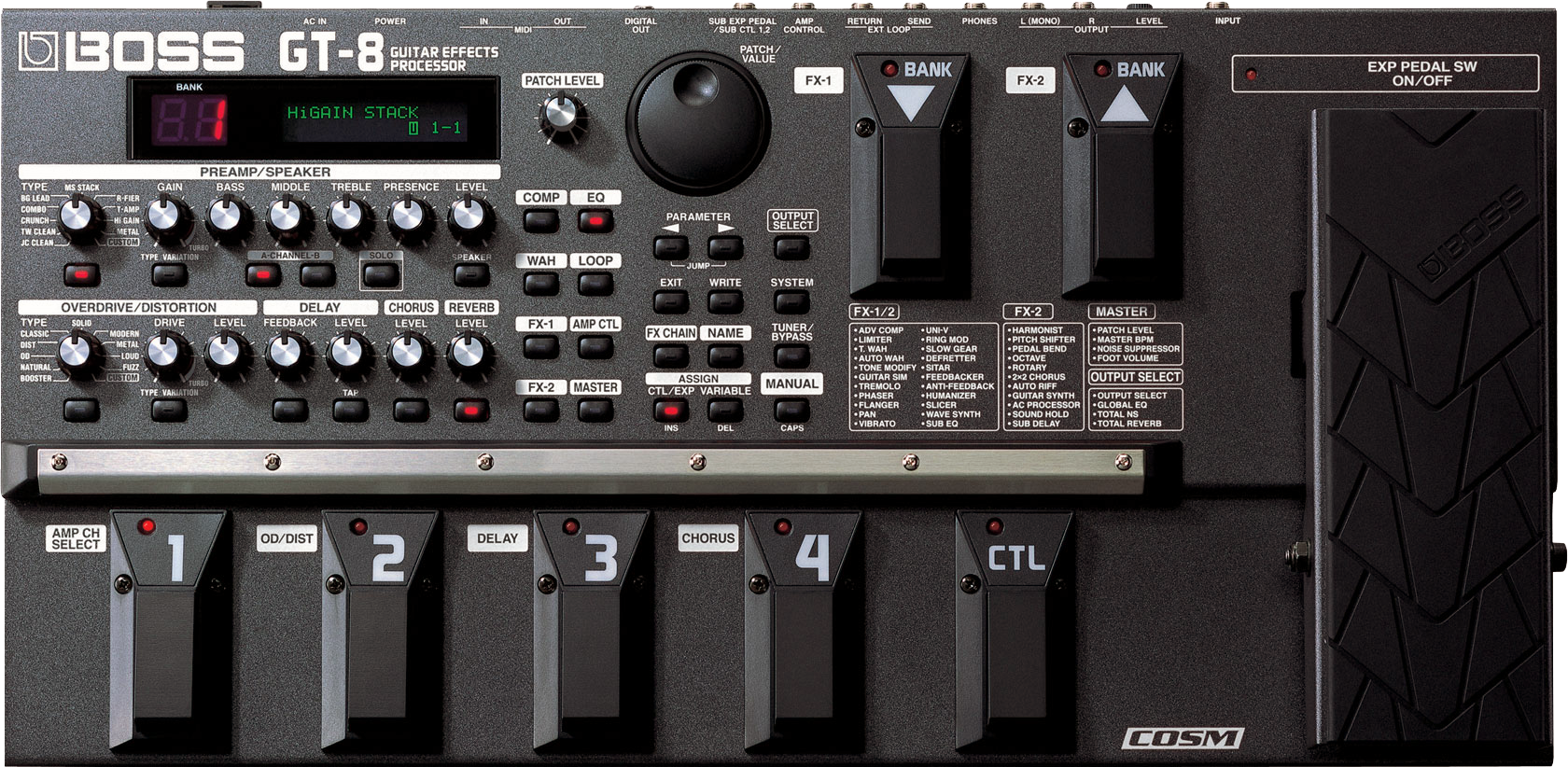 Boss GT-8 Guitar Effects Processor