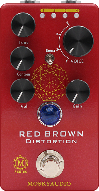 Mosky Red Brown Distortion